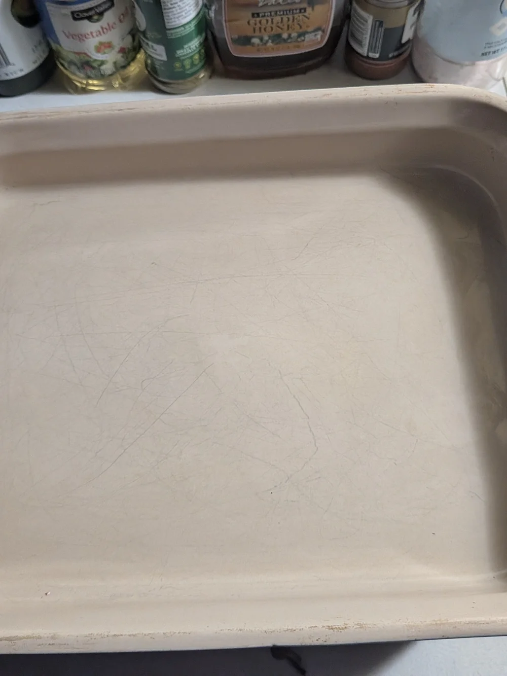 Le Creuset Beige/Cream Rectangular Baking Tray